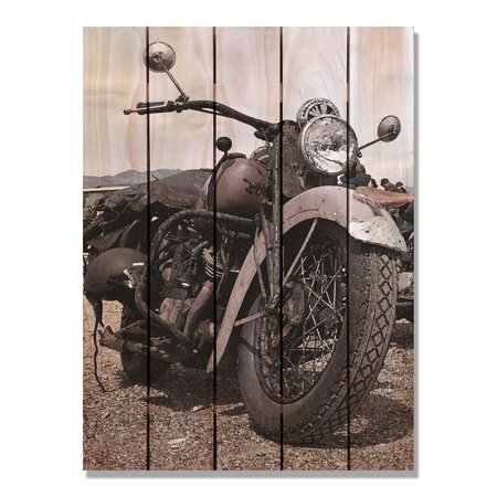 RICKI&APOSS RUGS 28 x 36 in. Classic Ride Inside & Outside Cedar Wall Art RI896451